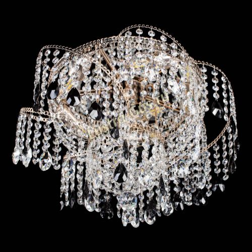 Люстра Космея №4 черная в Химках Гусь Хрустальный