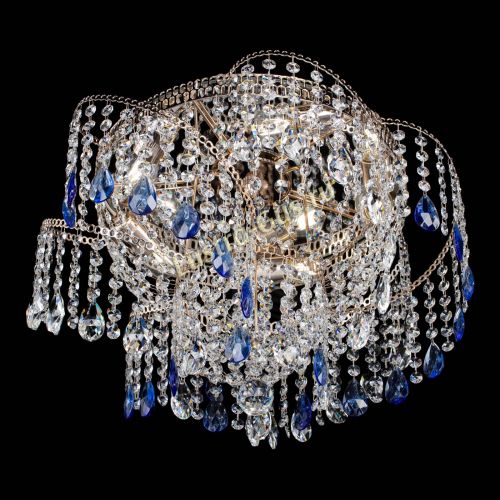 Люстра Космея №4 синяя в Химках Гусь Хрустальный