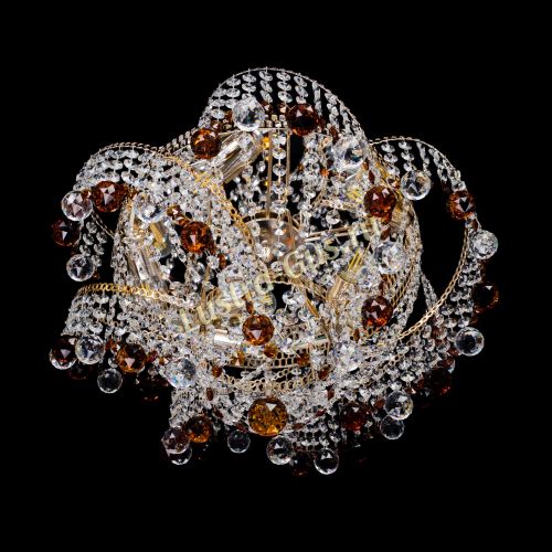 Люстра Космея шар 40 мм чайная в Химках Гусь Хрустальный