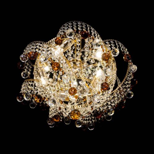 Люстра Космея шар 40 мм чайная в Химках Гусь Хрустальный