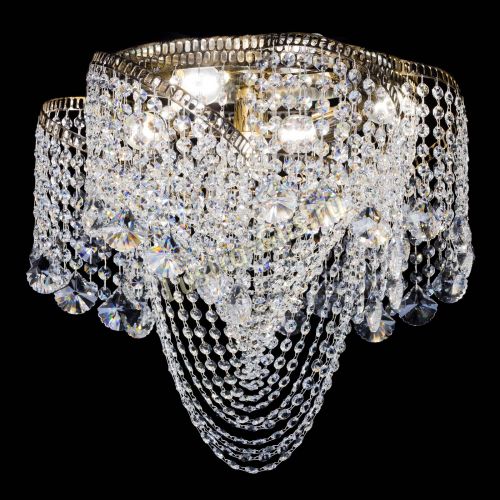 Люстра Космея Водоворот Веер под бронзу в Химках Гусь Хрустальный