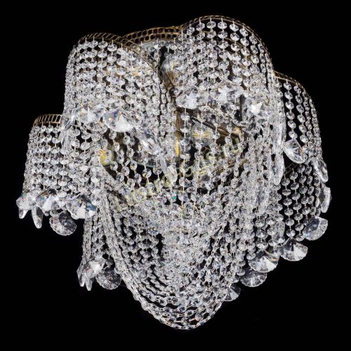 Люстра Космея Водоворот Веер под бронзу в Химках Гусь Хрустальный