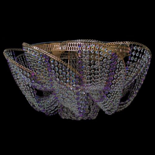 Люстра Космос № 2 фиолетовая в Химках Гусь Хрустальный