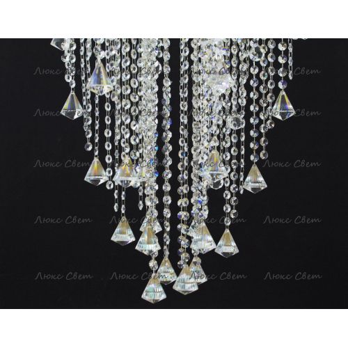 Люстра Космос 5 ламп конус 40 мм длинная  в Химках Гусь Хрустальный