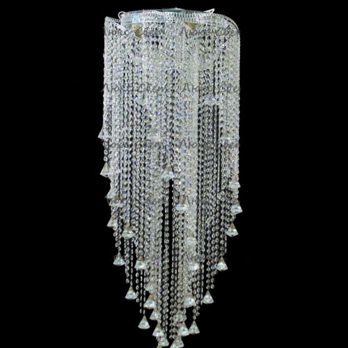 Люстра Космос 5 ламп конус 40 мм длинная  в Химках Гусь Хрустальный