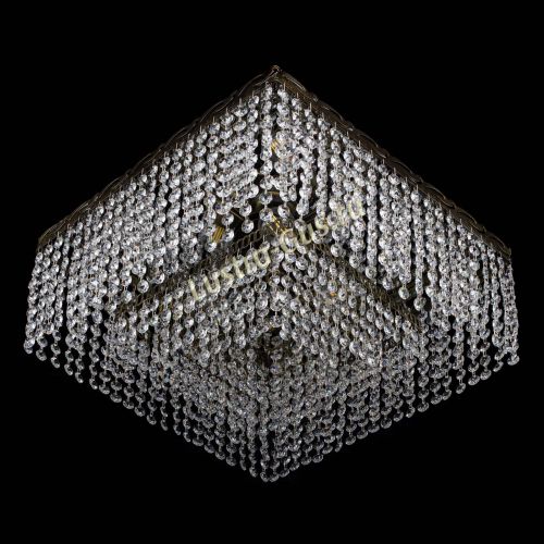 Люстра Квадрат №3 под бронзу в Химках Гусь Хрустальный