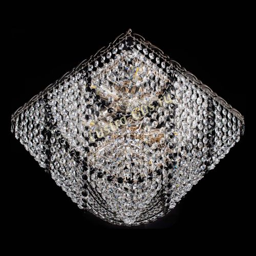 Люстра Квадрат Бриз черная в Химках Гусь Хрустальный