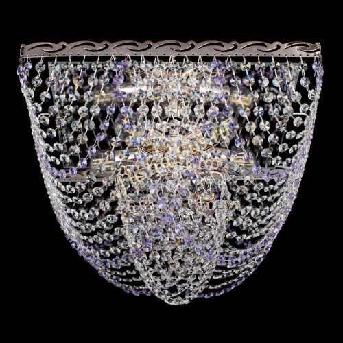 Люстра Квадрат Бриз фиолетовая в Химках Гусь Хрустальный