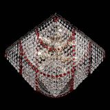 Люстра Квадрат Бриз красная в Химках