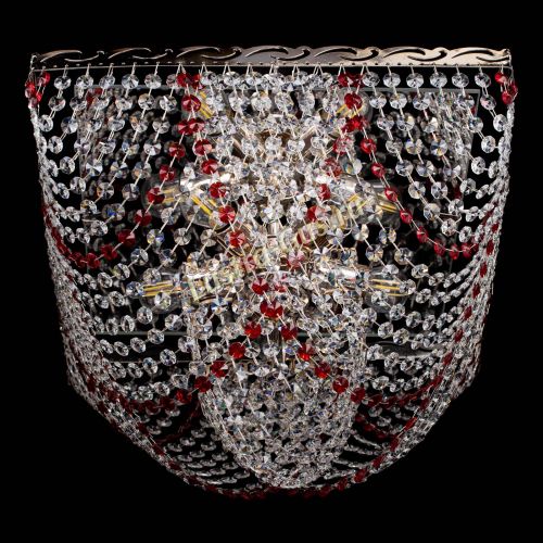 Люстра Квадрат Бриз красная в Химках Гусь Хрустальный