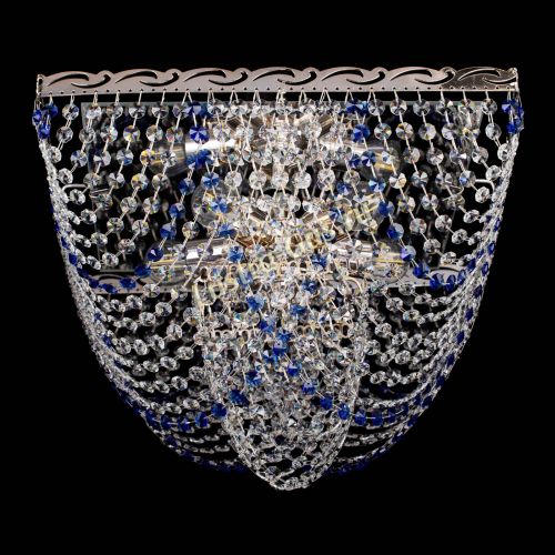 Люстра Квадрат Бриз синяя в Химках Гусь Хрустальный