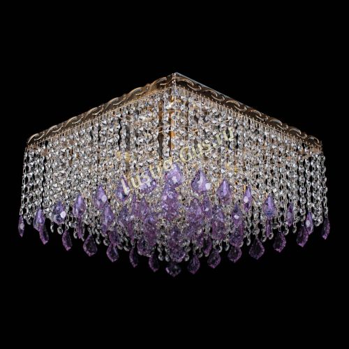 Люстра Квадрат Гамма Дубик цветная в Химках Гусь Хрустальный