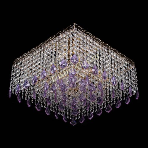 Люстра Квадрат Гамма Дубик цветная в Химках Гусь Хрустальный