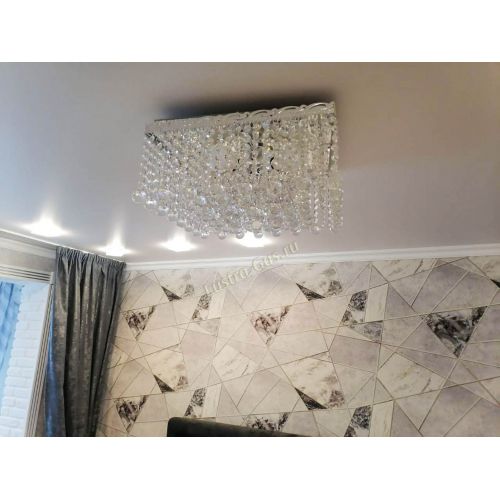 Люстра Квадрат гамма шар 30 мм длинная в Химках Гусь Хрустальный