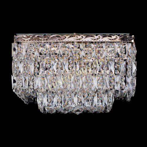 Люстра Квадрат Каскад с пластинками в Химках Гусь Хрустальный