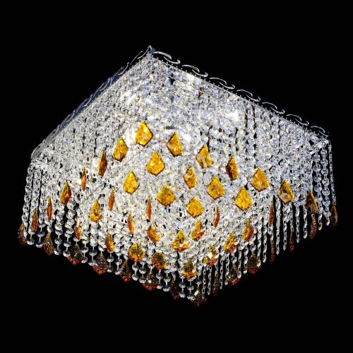 Люстра Квадрат Оптикон Лепестки чайная в Химках Гусь Хрустальный