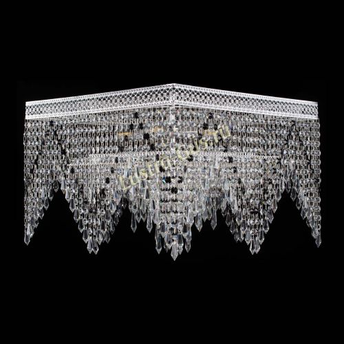 Люстра Квадрат Венеция уголки №5 черная в Химках Гусь Хрустальный