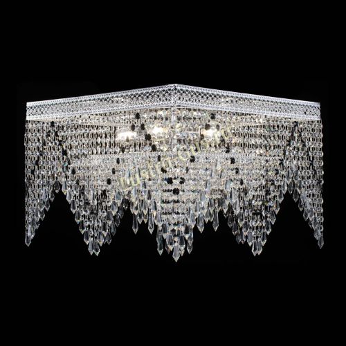 Люстра Квадрат Венеция уголки №5 черная в Химках Гусь Хрустальный