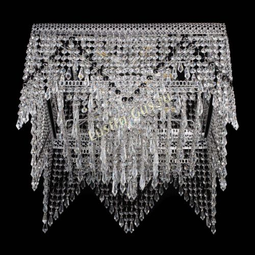 Люстра Квадрат Венеция уголки №5 черная в Химках Гусь Хрустальный