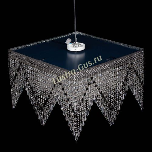 Люстра Квадрат Венеция уголки №5 черная в Химках Гусь Хрустальный