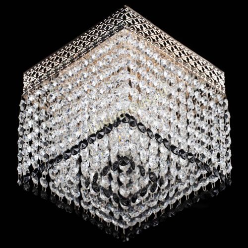 Люстра Квадрат Венеция №1 черная в Химках Гусь Хрустальный