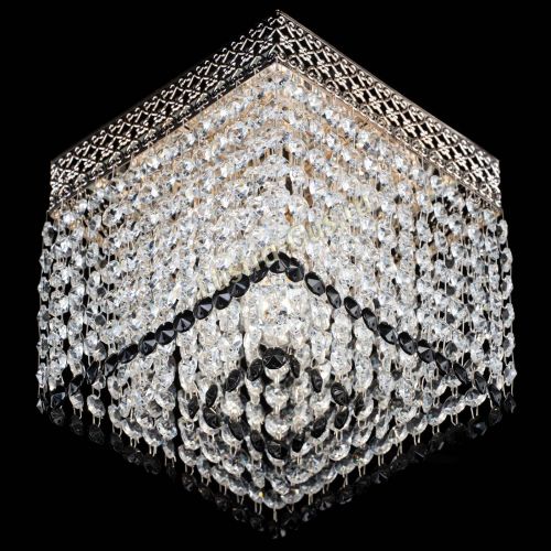 Люстра Квадрат Венеция №1 черная в Химках Гусь Хрустальный