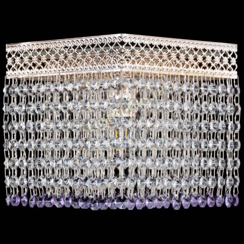 Люстра Квадрат Венеция №1 фиолетовая в Химках Гусь Хрустальный