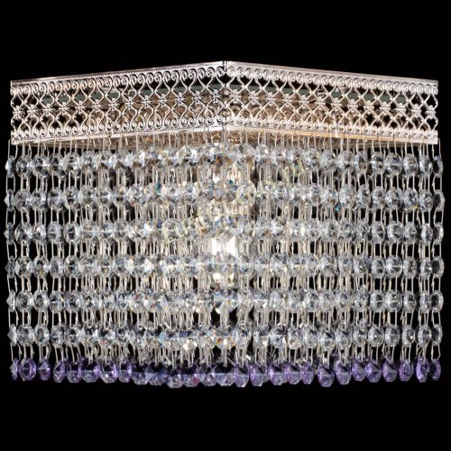 Люстра Квадрат Венеция №1 фиолетовая в Химках Гусь Хрустальный