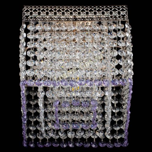 Люстра Квадрат Венеция №1 фиолетовая в Химках Гусь Хрустальный
