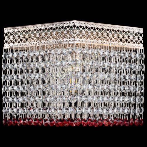 Люстра Квадрат Венеция №1 красная в Химках Гусь Хрустальный
