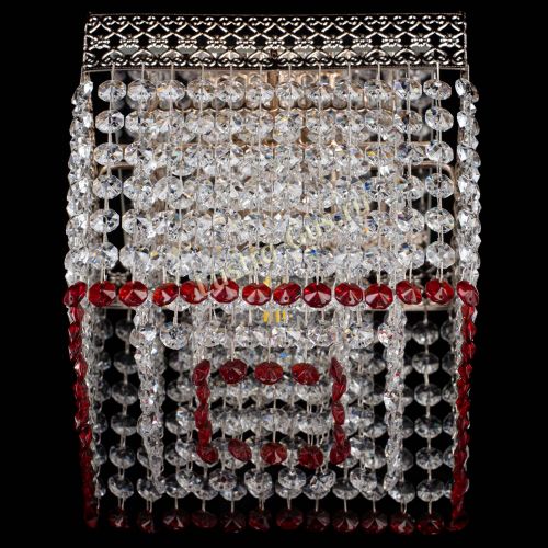 Люстра Квадрат Венеция №1 красная в Химках Гусь Хрустальный
