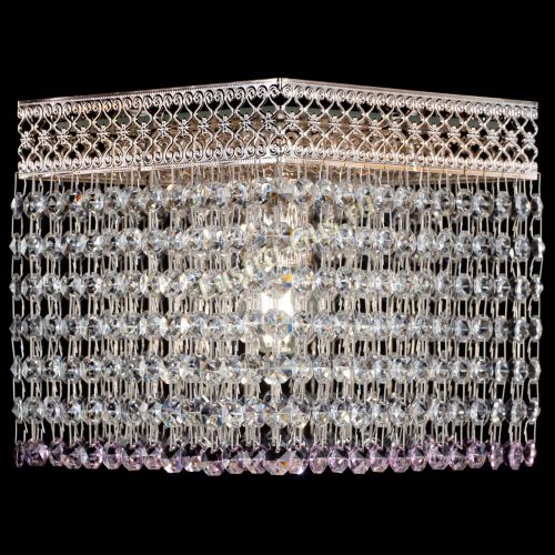 Люстра Квадрат Венеция №1 розовая в Химках Гусь Хрустальный