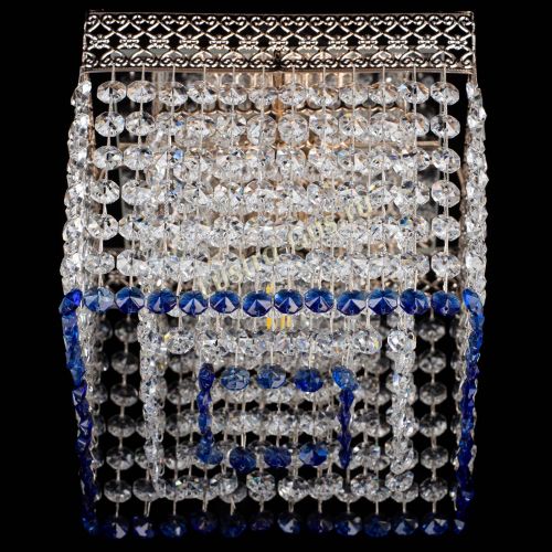 Люстра Квадрат Венеция №1 синяя в Химках Гусь Хрустальный