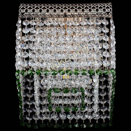 Люстра Квадрат Венеция №1 зеленая в Химках Гусь Хрустальный