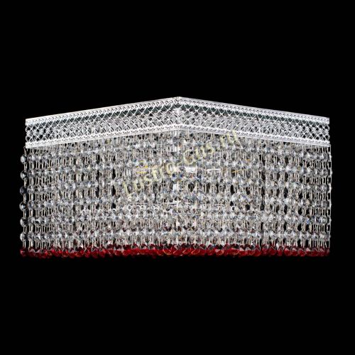 Люстра Квадрат Венеция №3 красная в Химках Гусь Хрустальный