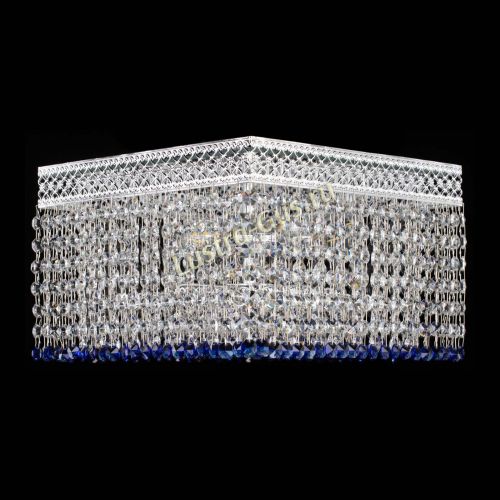 Люстра Квадрат Венеция №3 синяя в Химках Гусь Хрустальный