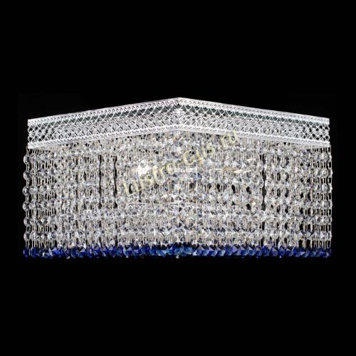 Люстра Квадрат Венеция №3 синяя в Химках Гусь Хрустальный