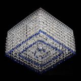 Люстра Квадрат Венеция №3 синяя в Химках