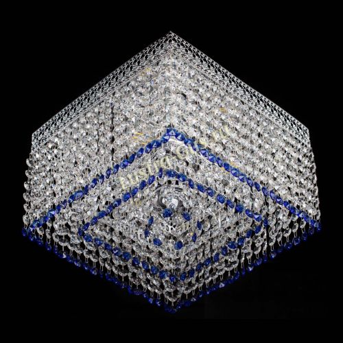 Люстра Квадрат Венеция №3 синяя в Химках Гусь Хрустальный