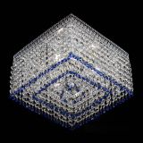 Люстра Квадрат Венеция №3 синяя в Химках