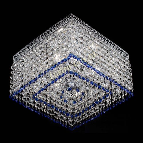 Люстра Квадрат Венеция №3 синяя в Химках Гусь Хрустальный