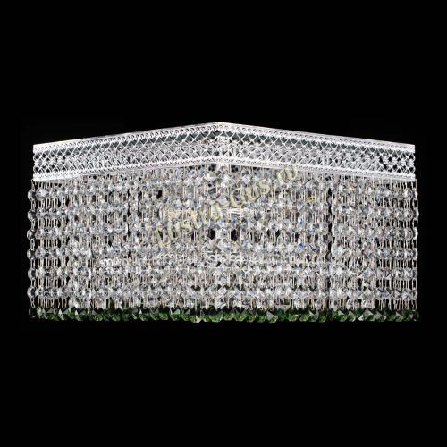 Люстра Квадрат Венеция №3 зеленая в Химках Гусь Хрустальный