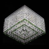 Люстра Квадрат Венеция №3 зеленая в Химках