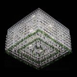 Люстра Квадрат Венеция №3 зеленая в Химках