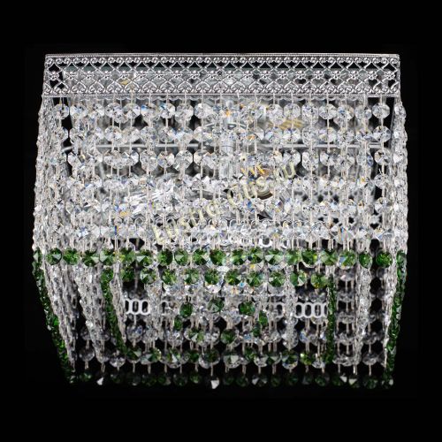 Люстра Квадрат Венеция №3 зеленая в Химках Гусь Хрустальный