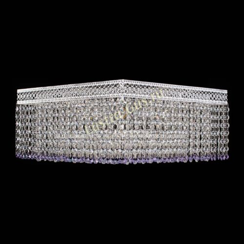 Люстра Квадрат Венеция №5 фиолетовая в Химках Гусь Хрустальный