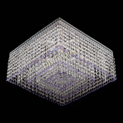 Люстра Квадрат Венеция №5 фиолетовая в Химках Гусь Хрустальный