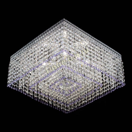 Люстра Квадрат Венеция №5 фиолетовая в Химках Гусь Хрустальный