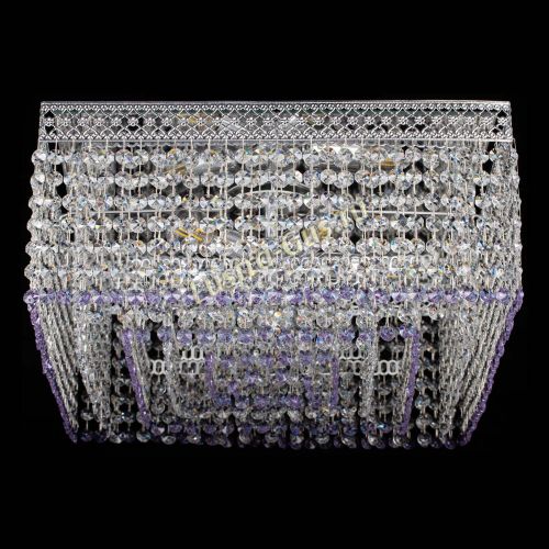 Люстра Квадрат Венеция №5 фиолетовая в Химках Гусь Хрустальный