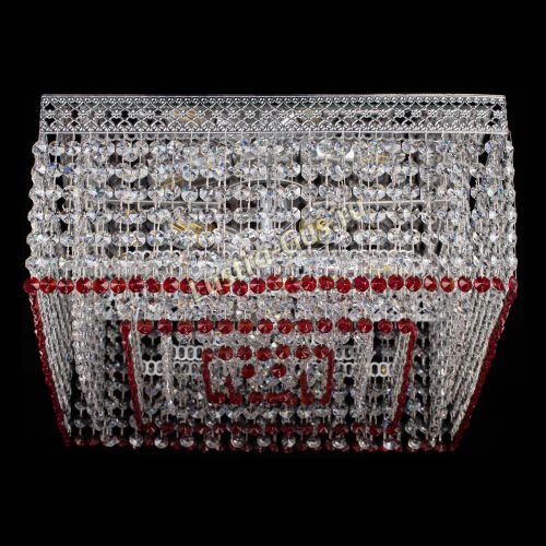 Люстра Квадрат Венеция №5 красная в Химках Гусь Хрустальный